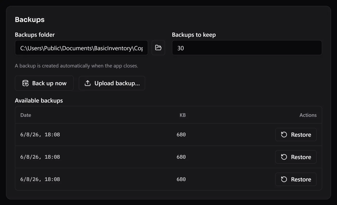 Backups, exports and where your data actually lives