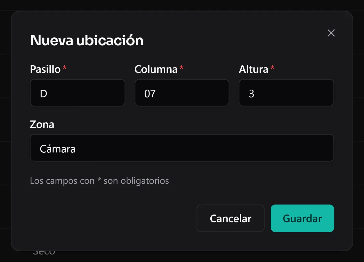 Inventario de recambios para un taller